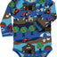 Long-sleeved baby body with landscape