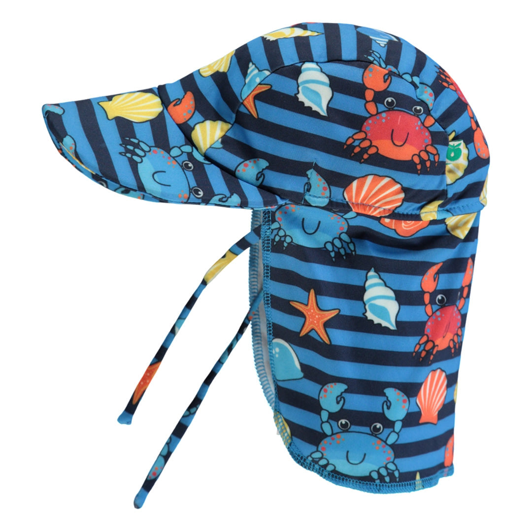 UV50 sun hat with crabs