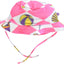 UV50 Swim hat with wide brim and summer vacation symbols