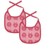 2 packs of small bibs with apples