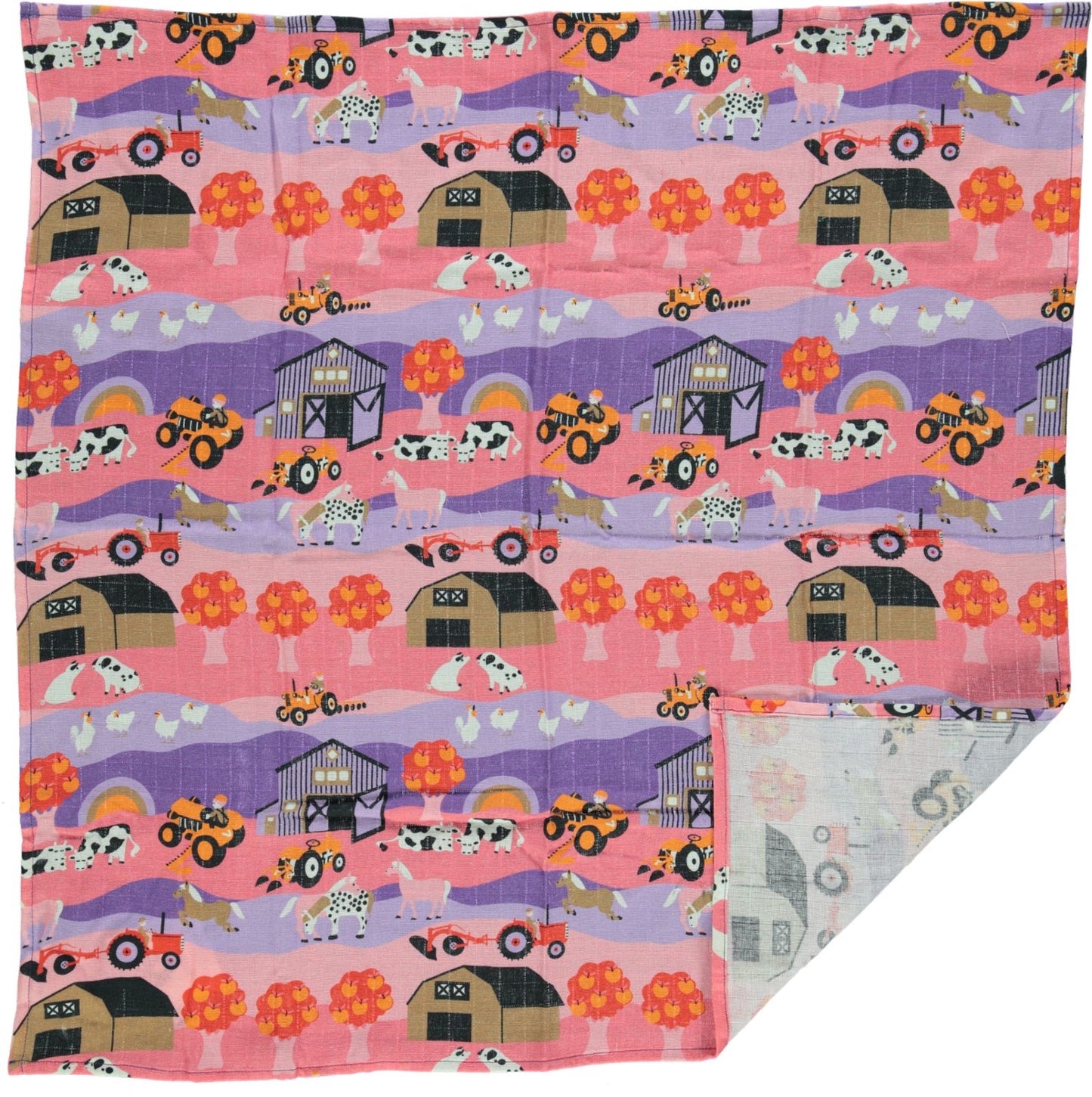 Cloth diaper with landscape