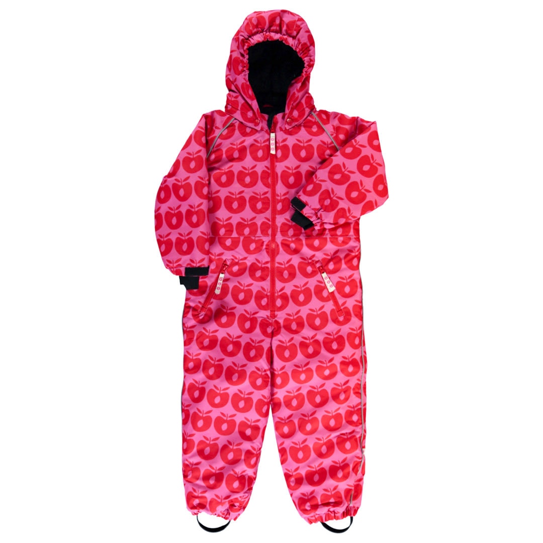 Children's snowsuit with apples