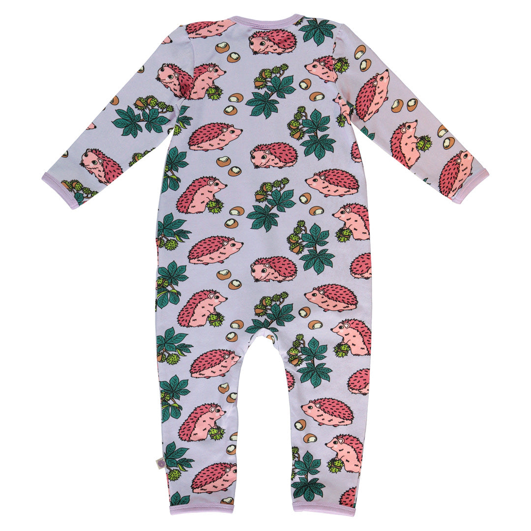 Long-sleeved baby suit with hedgehog