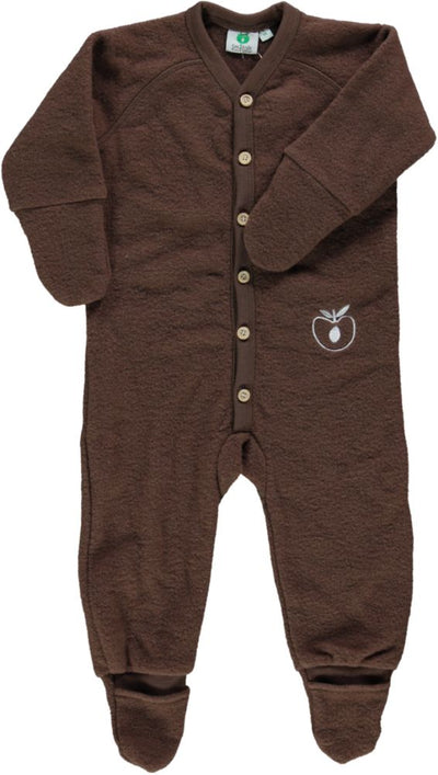 Body suit in thick wool fleece