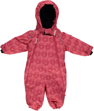 Snowsuit for toddlers with apples