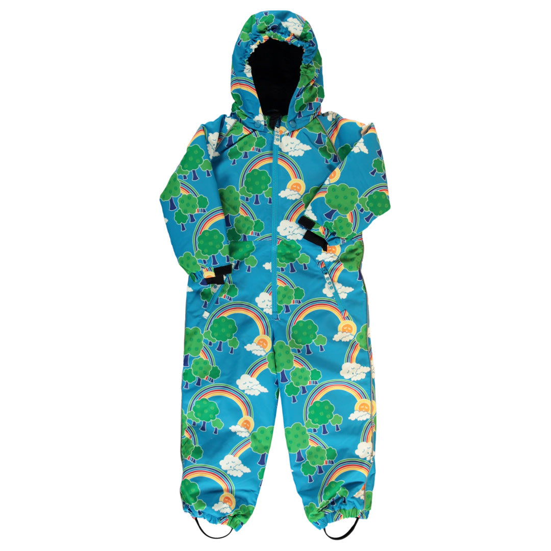 Children's snowsuit with rainbows