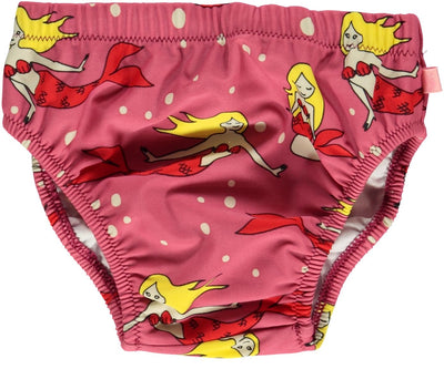 UV50 diaper swimpants with mermaid