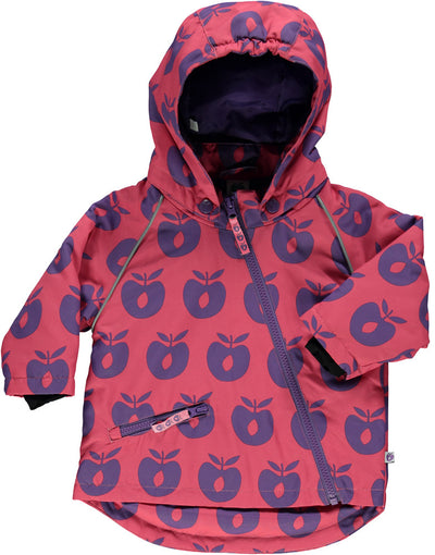 Baby jacket with apples