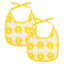 2 packs of small bibs with apples