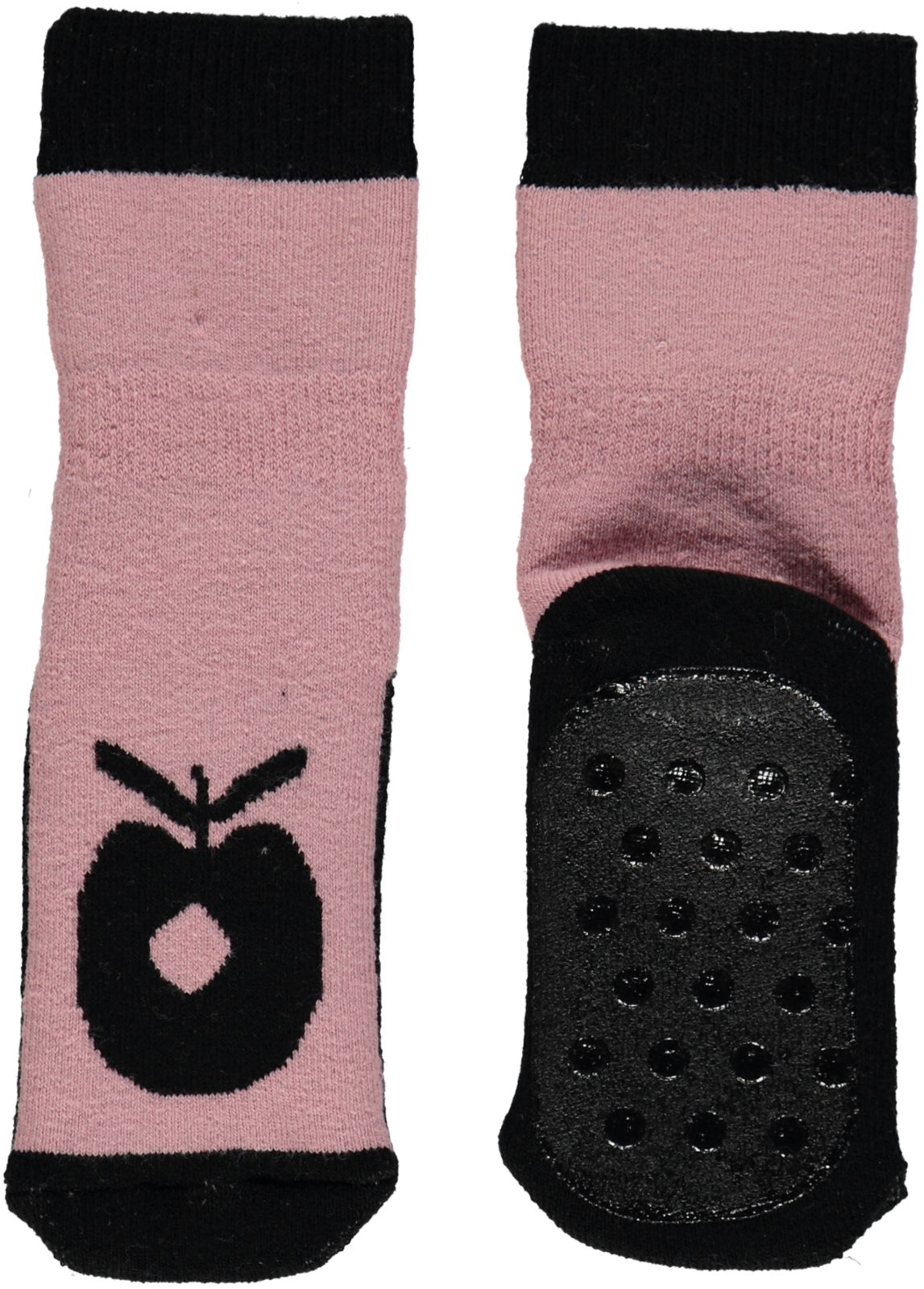 Non-slip ankle socks with big apple