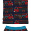 Underwear set with firetrucks