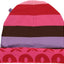 Reversible beanie with stripes and apples