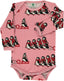 Long-sleeved baby body with penguins