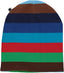 Reversible beanie with stripes and apples