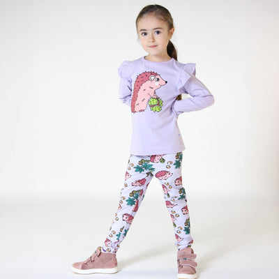 Leggings for children with hedgehogs