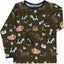 Long-sleeved blouse with farm animals