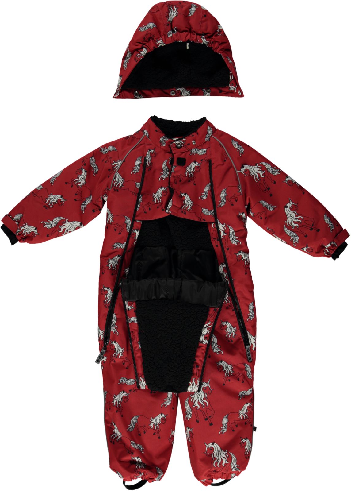 Snowsuit for toddlers with unicorns