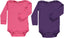 Set with 2 long-sleeved baby body