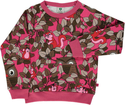 Sweatshirt with owl in tree