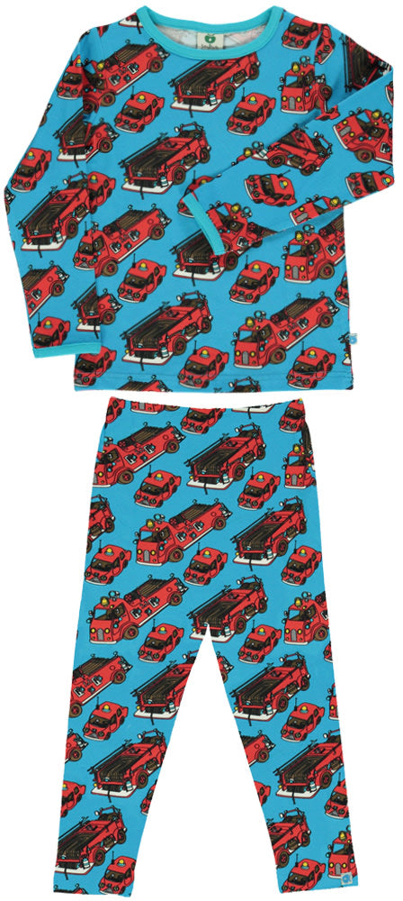 Clothing set with fire truck