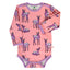 Long-sleeved baby body with deer