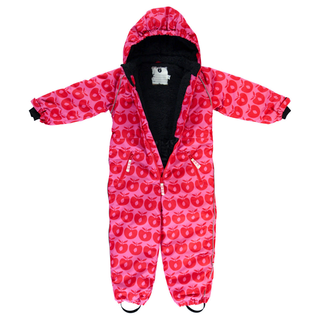 Children's snowsuit with apples