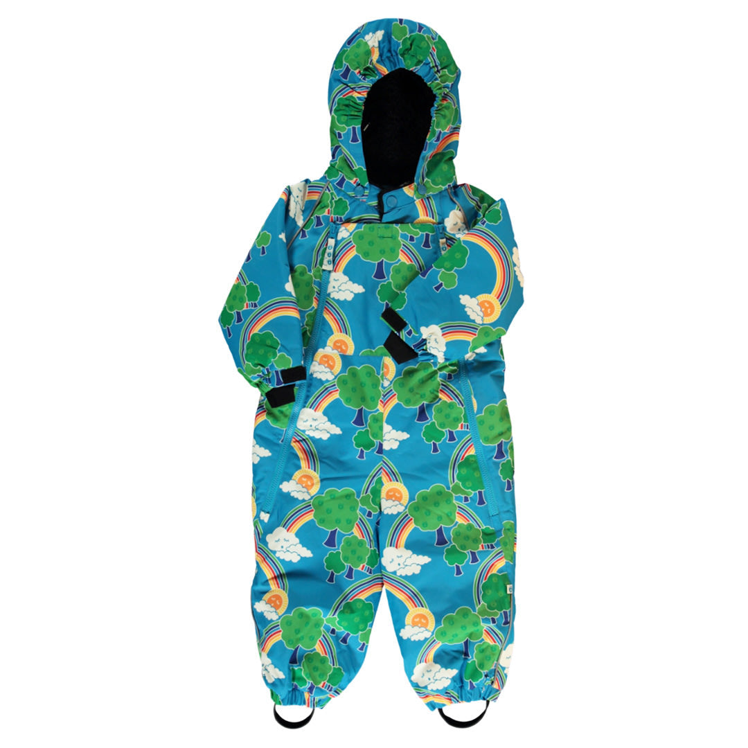 Snowsuit for toddlers with rainbows