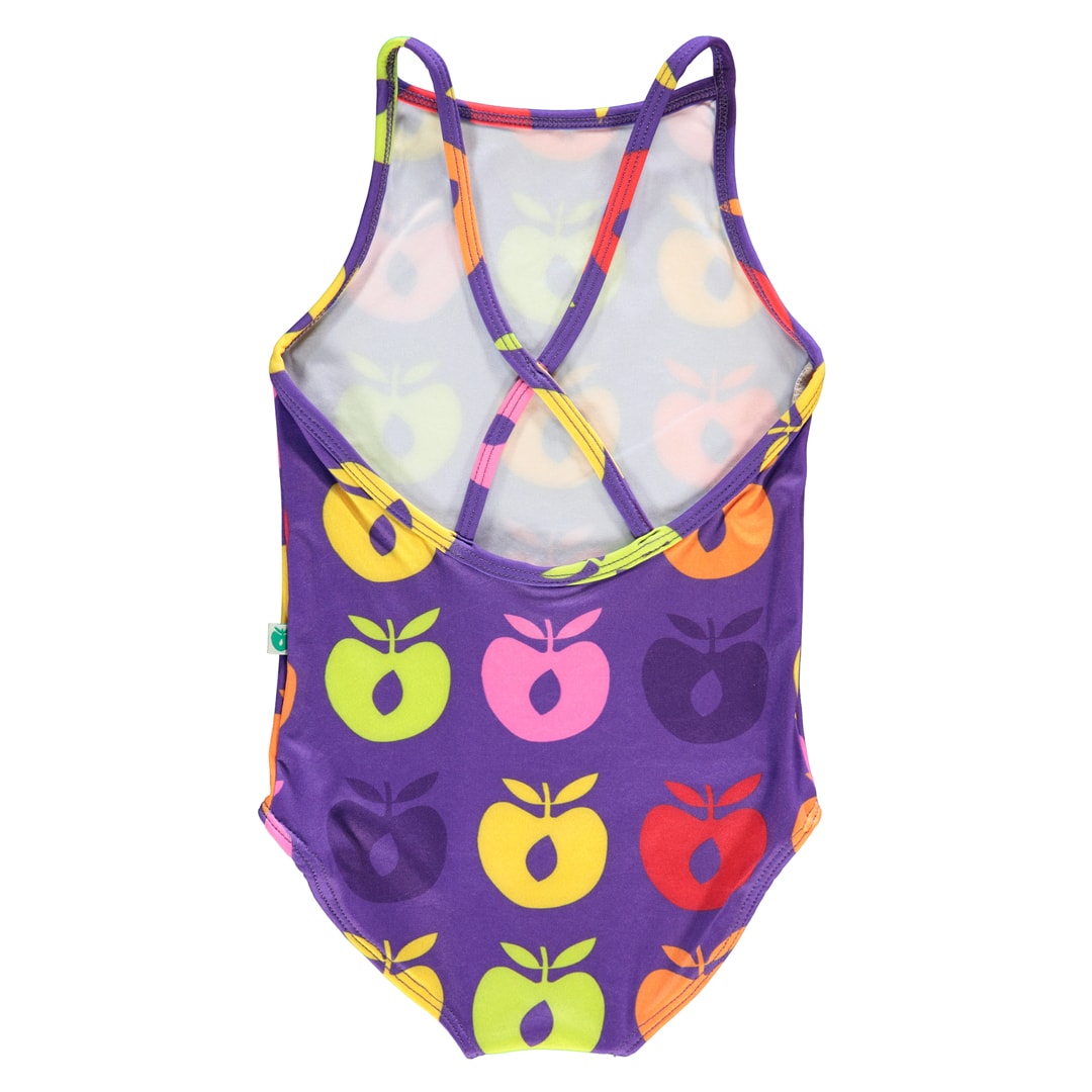 UV50 swimsuit with retro apples