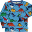 Long-sleeved top with dinosaurs