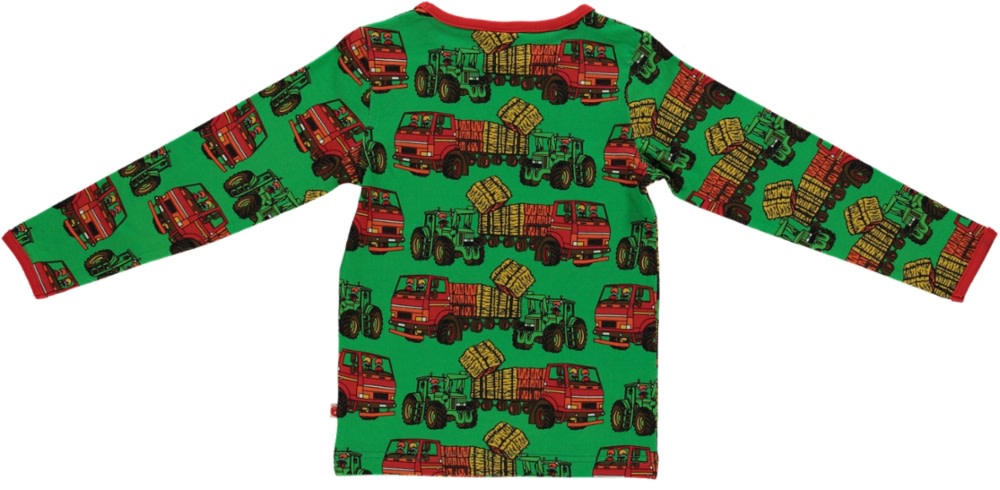 Long sleeved top with tractors