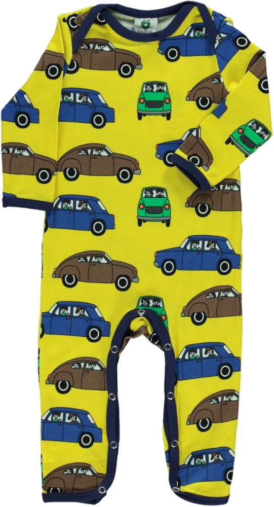 Long-sleeved baby suit with cars