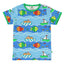 T-shirt with boat and fish