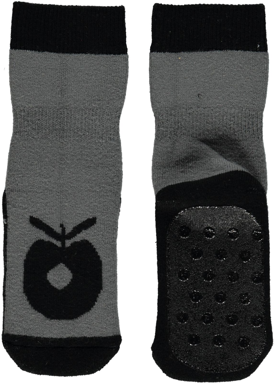 Non-slip ankle socks with big apple