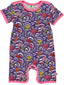 Short-sleeved baby suit with fish