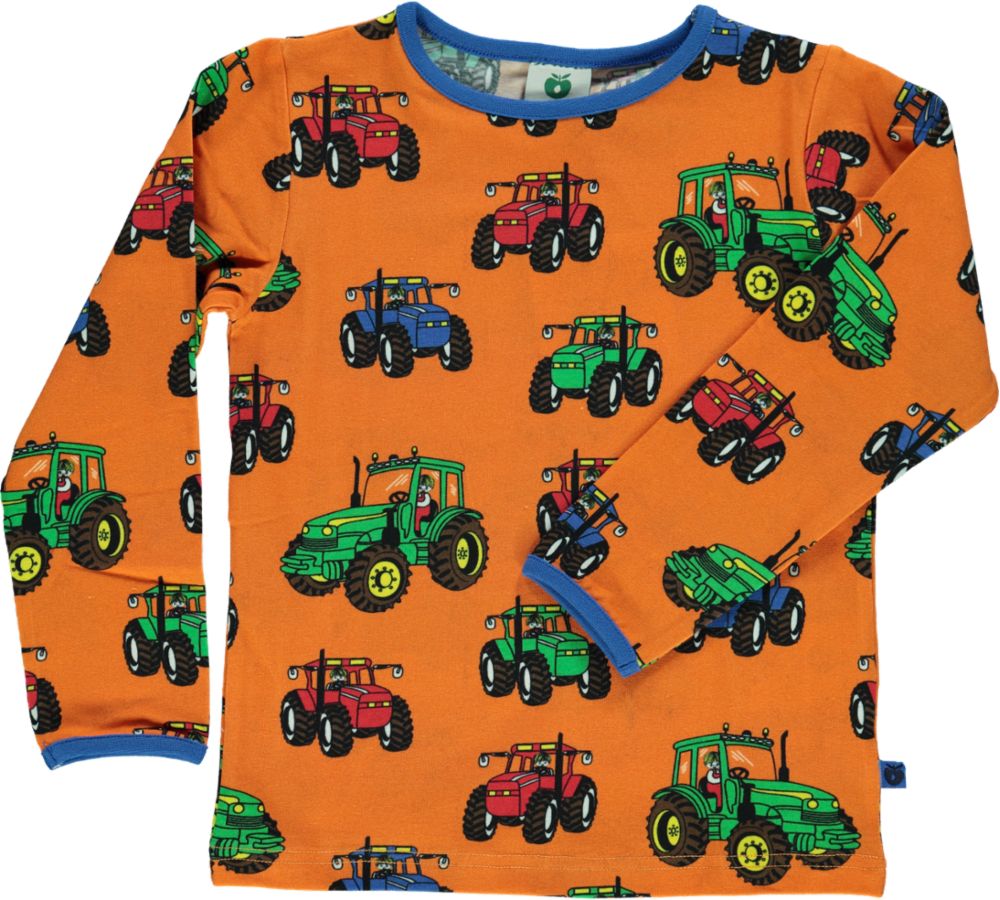 Long-sleeved blouse with tractor