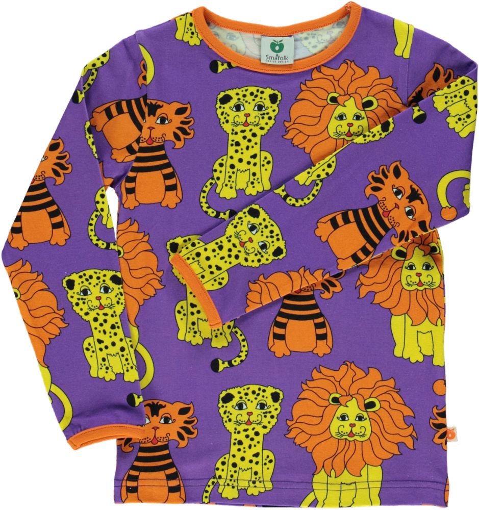 T-shirt with Lion, tiger and leopard