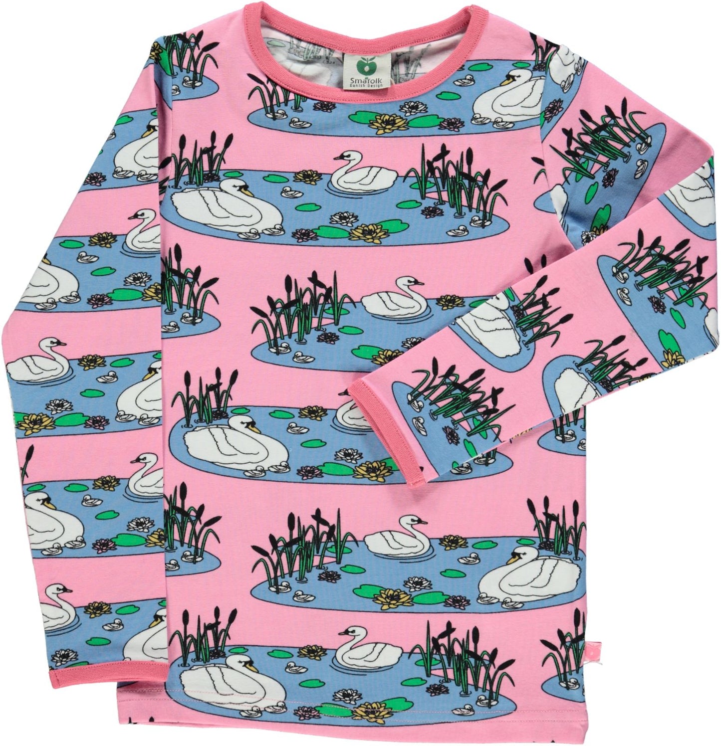 T-shirt with Swans