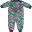 Quilted thermo suit for baby with strawberries