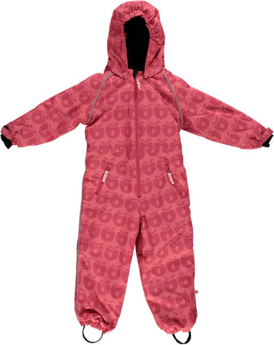 Children's snowsuit with apples