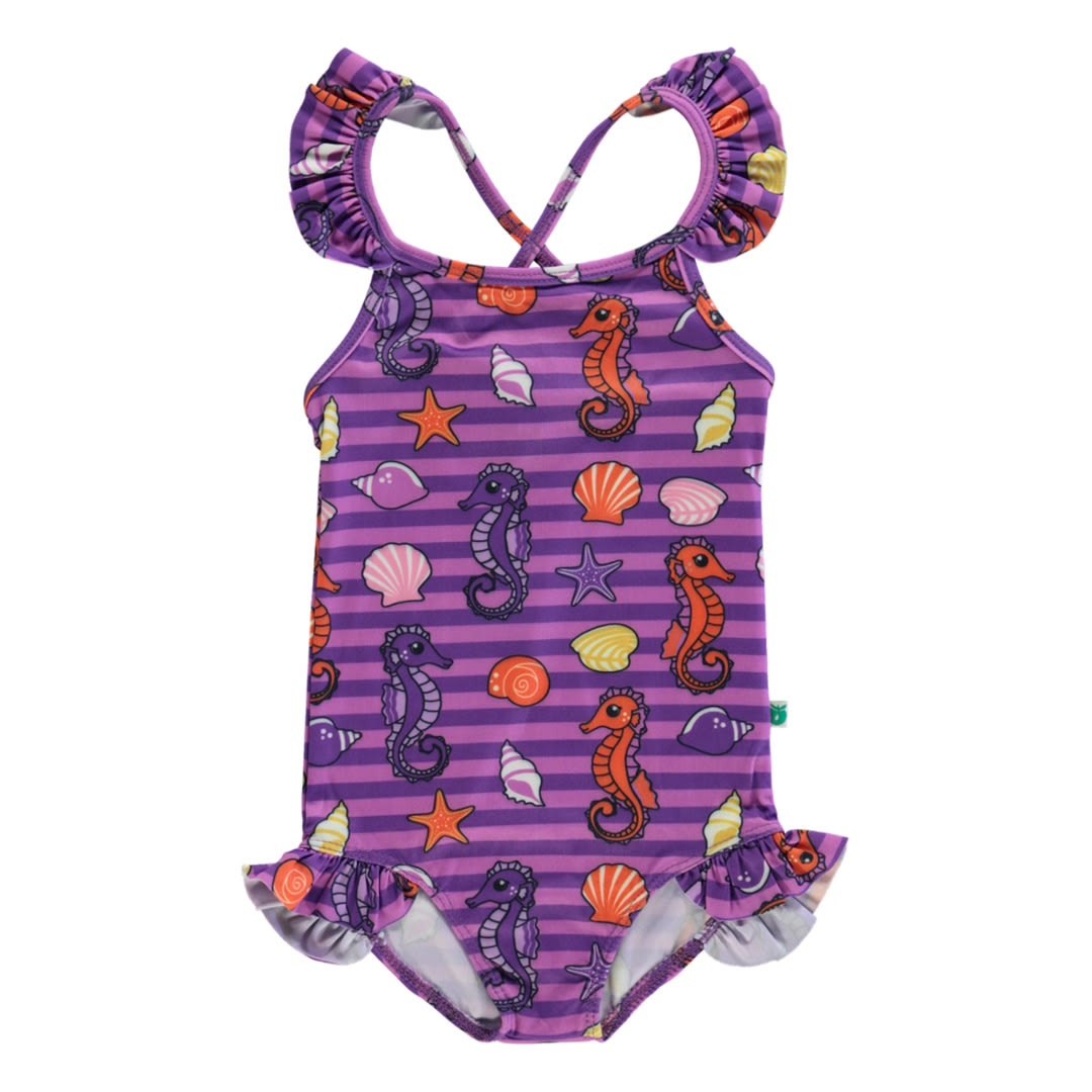 UV50 swimsuit with seahorses