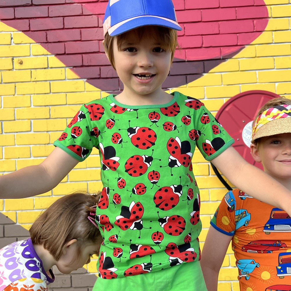 Set with t-shirt, legging with ladybird