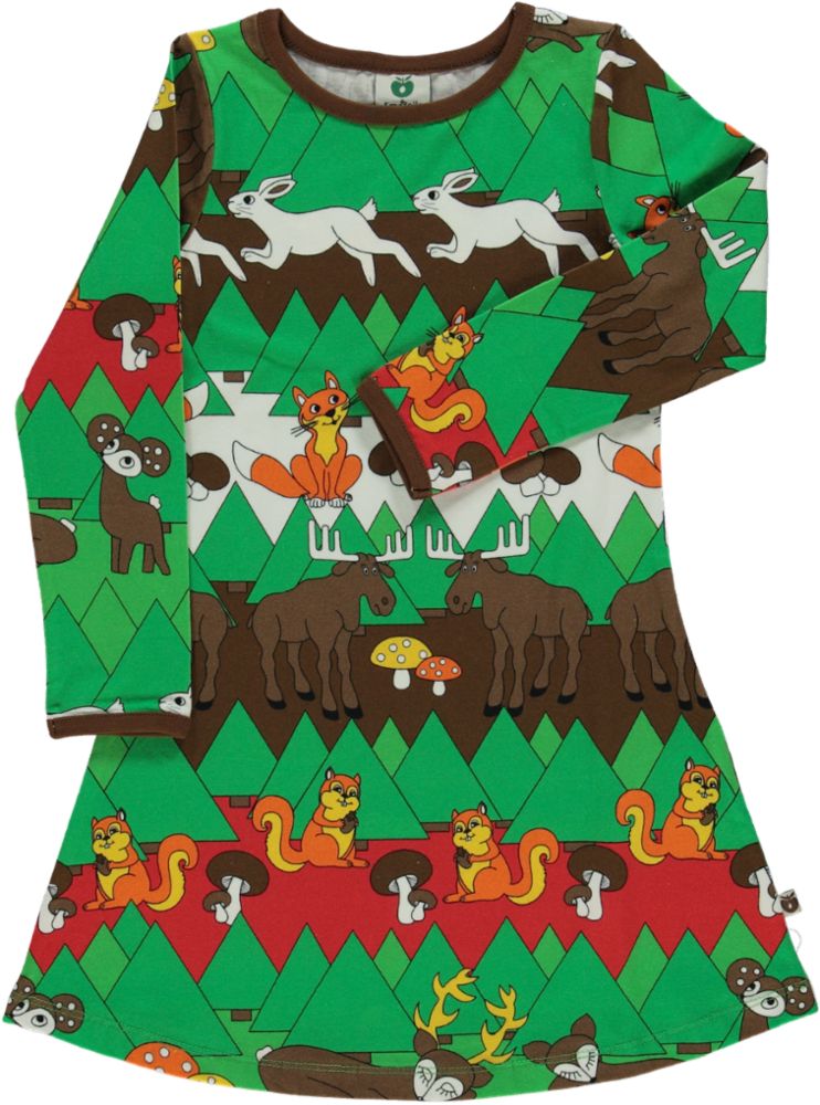 Dress with Christmas landscape