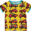 T-shirt with firetrucks