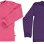 Solid color set of 2 long-sleeved blouses