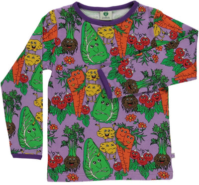 Long sleeved top with vegetables