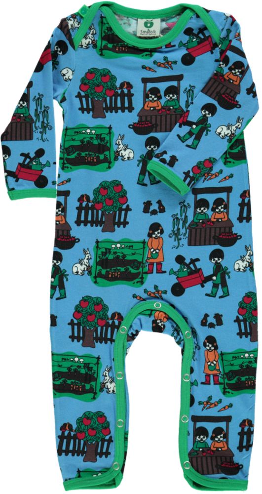 Long-sleeved baby suit with garden