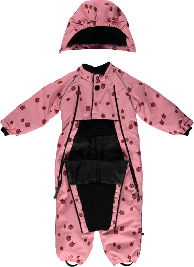 Snowsuit for toddlers with apples