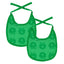 2 packs of small bibs with apples