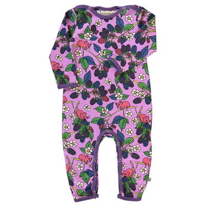 Long-sleeved baby suit with blackberries