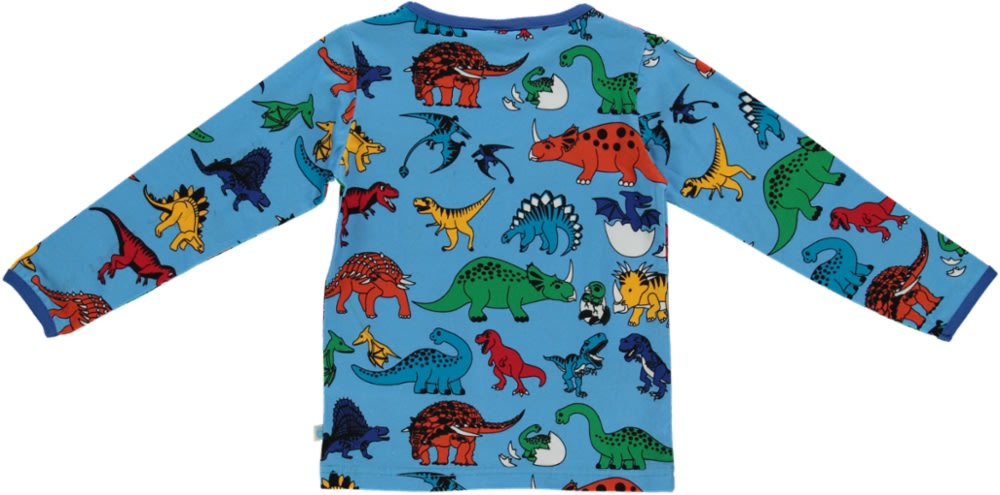 Long-sleeved top with dinosaurs